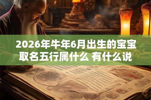 2026年牛年6月出生的宝宝取名五行属什么 有什么说法