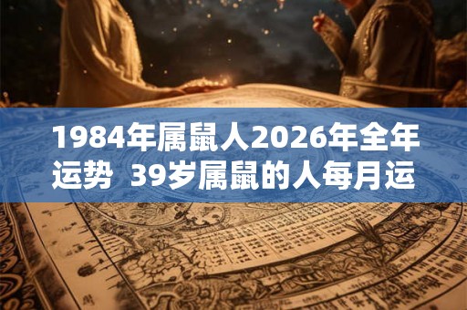 1984年属鼠人2026年全年运势  39岁属鼠的人每月运势及运程