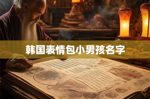 韩国表情包小男孩名字 韩国表情包小男孩名字