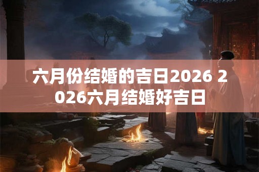 六月份结婚的吉日2026 2026六月结婚好吉日