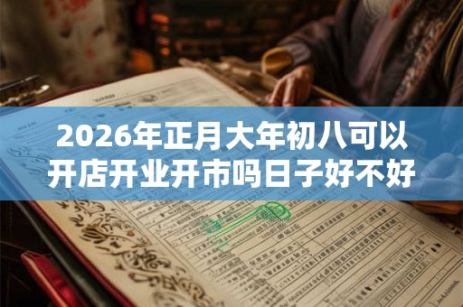 2026年正月大年初八可以开店开业开市吗日子好不好？