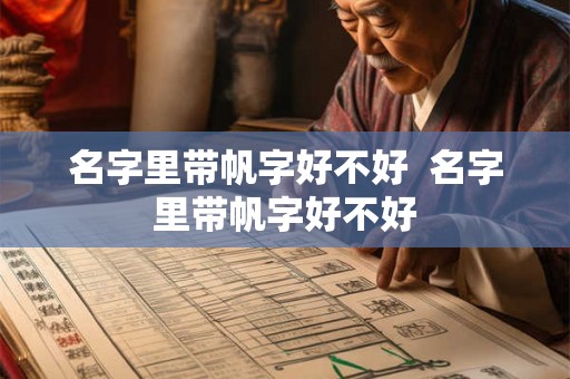名字里带帆字好不好  名字里带帆字好不好