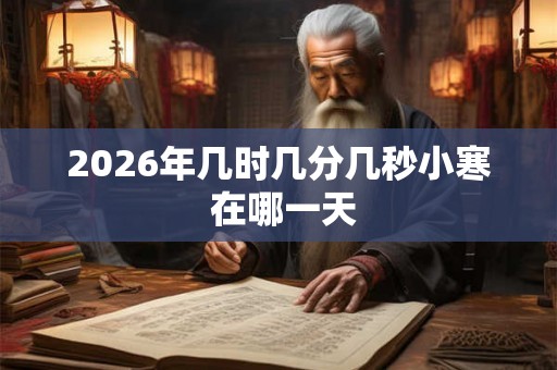 2026年几时几分几秒小寒 在哪一天