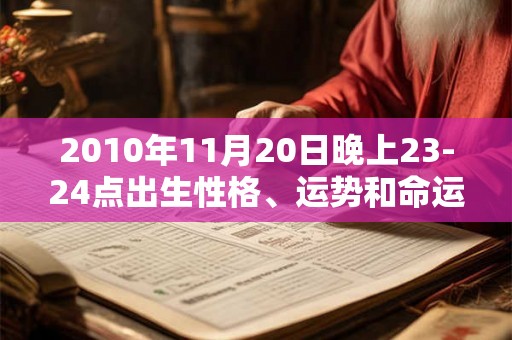 2010年11月20日晚上23-24点出生性格、运势和命运