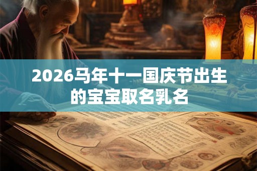 2026马年十一国庆节出生的宝宝取名乳名 2026马年十一国庆节出生的宝宝取名乳名