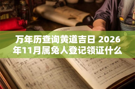 万年历查询黄道吉日 2026年11月属兔人登记领证什么日子最好 万年历查询黄道吉日 2026年11月属兔人登记领证什么日子最好