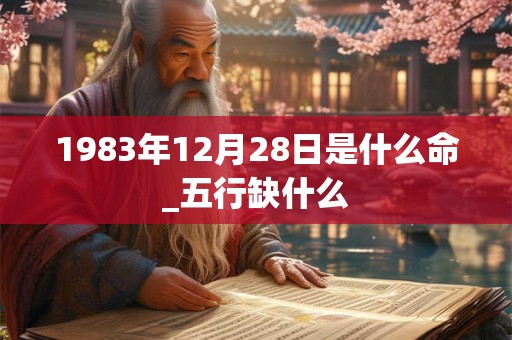 1983年12月28日是什么命_五行缺什么