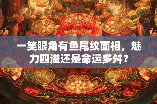 一笑眼角有鱼尾纹面相，魅力四溢还是命运多舛？