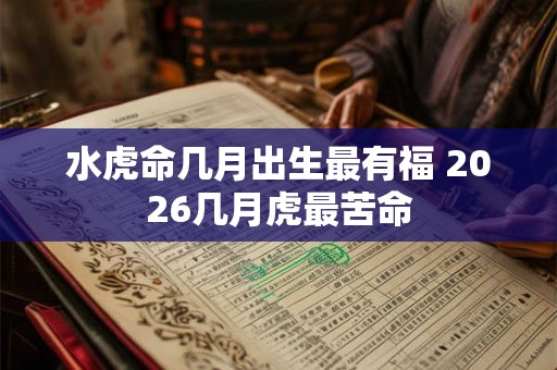水虎命几月出生最有福 2026几月虎最苦命