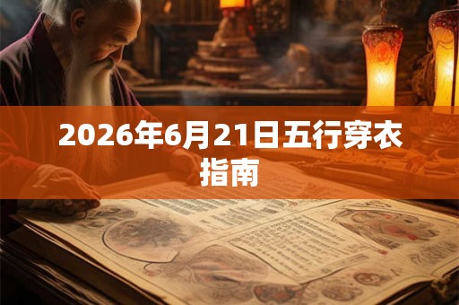 2026年6月21日五行穿衣指南 2026年6月21日五行穿衣指南