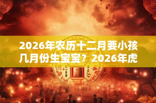 2026年农历十二月要小孩几月份生宝宝？2026年虎年不宜生子的属相