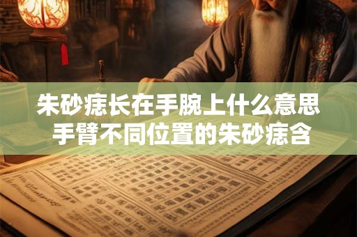 朱砂痣长在手腕上什么意思 手臂不同位置的朱砂痣含义