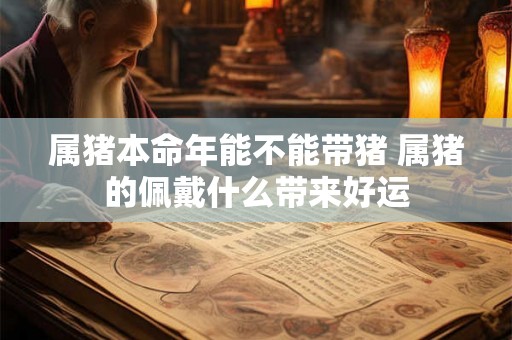 属猪本命年能不能带猪 属猪的佩戴什么带来好运