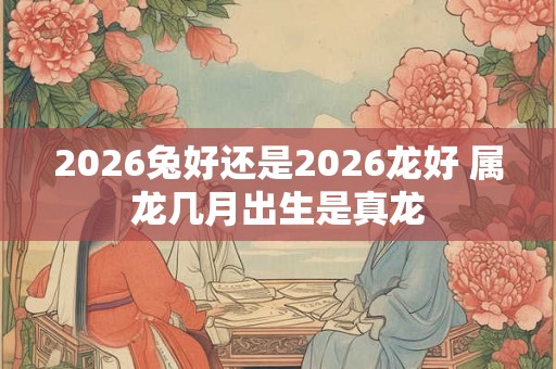 2026兔好还是2026龙好 属龙几月出生是真龙 2026兔好还是2026龙好 属龙几月出生是真龙