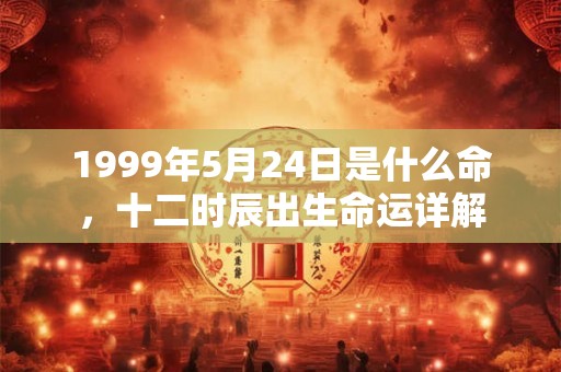 1999年5月24日是什么命，十二时辰出生命运详解