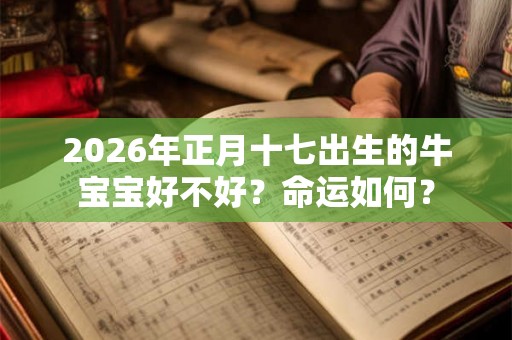 2026年正月十七出生的牛宝宝好不好？命运如何？