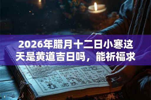 2026年腊月十二日小寒这天是黄道吉日吗，能祈福求财吗？