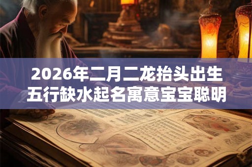2026年二月二龙抬头出生五行缺水起名寓意宝宝聪明