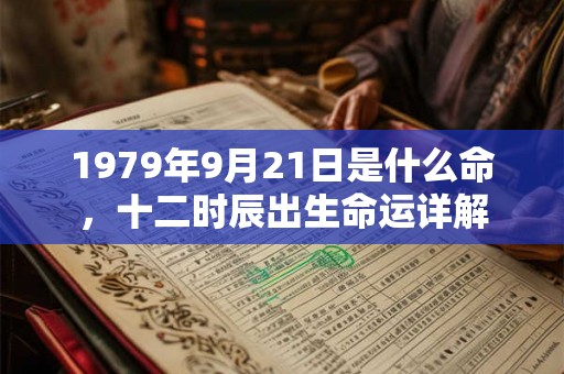 1979年9月21日是什么命，十二时辰出生命运详解