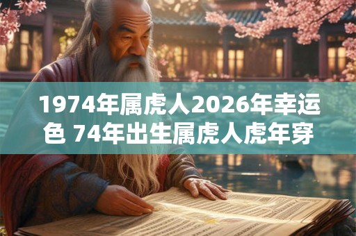 1974年属虎人2026年幸运色 74年出生属虎人虎年穿什么颜色衣服好