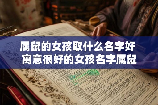 属鼠的女孩取什么名字好 寓意很好的女孩名字属鼠