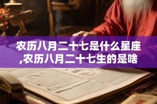 农历八月二十七是什么星座,农历八月二十七生的是啥星座