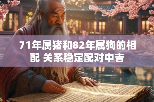 71年属猪和82年属狗的相配 关系稳定配对中吉