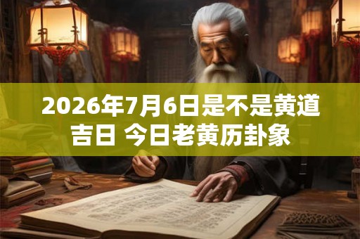 2026年7月6日是不是黄道吉日 今日老黄历卦象