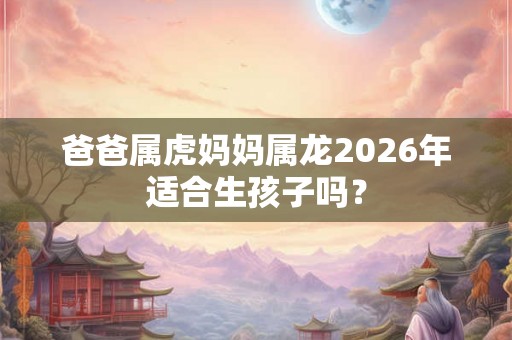 爸爸属虎妈妈属龙2026年适合生孩子吗？