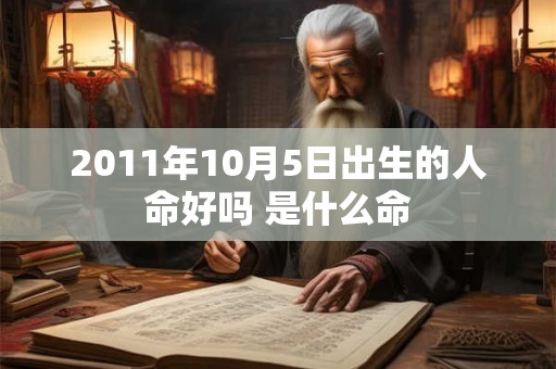 2011年10月5日出生的人命好吗 是什么命