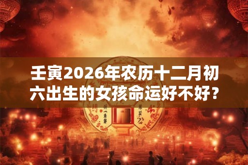 壬寅2026年农历十二月初六出生的女孩命运好不好？