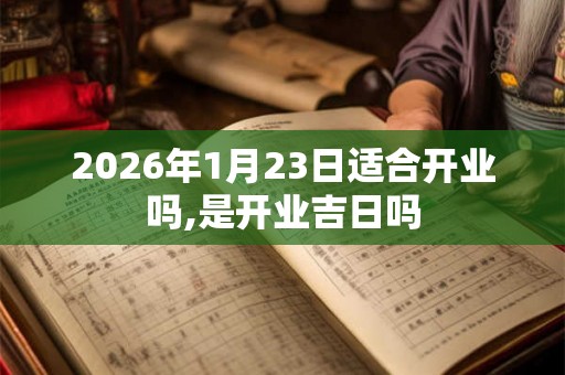 2026年1月23日适合开业吗,是开业吉日吗