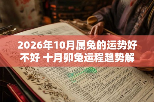2026年10月属兔的运势好不好 十月卯兔运程趋势解说