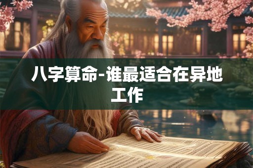 八字算命-谁最适合在异地工作