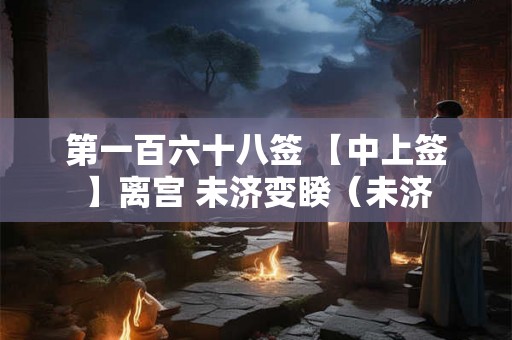 第一百六十八签 【中上签】离宫 未济变睽（未济