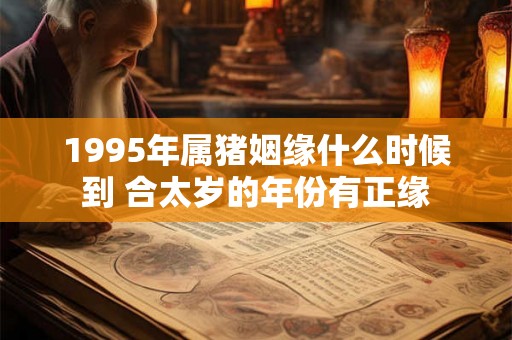 1995年属猪姻缘什么时候到 合太岁的年份有正缘