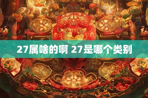 27属啥的啊 27是哪个类别 27属啥的啊 27是哪个类别