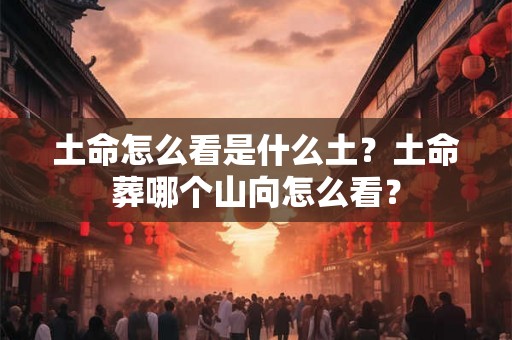 土命怎么看是什么土？土命葬哪个山向怎么看？