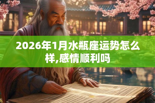 2026年1月水瓶座运势怎么样,感情顺利吗