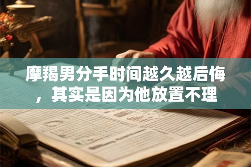 摩羯男分手时间越久越后悔，其实是因为他放置不理