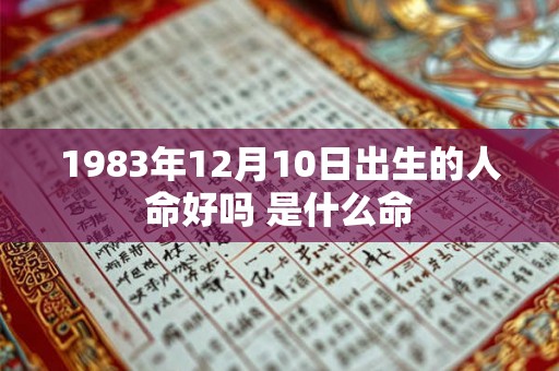 1983年12月10日出生的人命好吗 是什么命