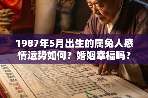 1987年5月出生的属兔人感情运势如何？婚姻幸福吗？