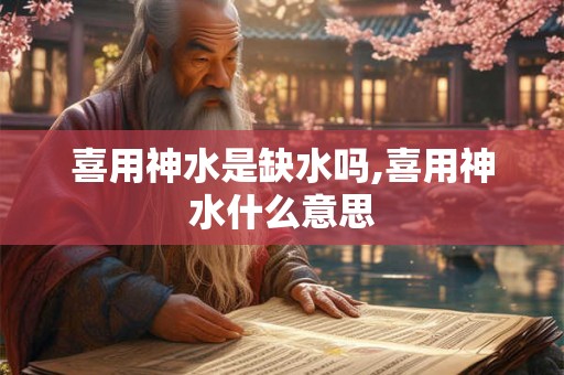 喜用神水是缺水吗,喜用神水什么意思