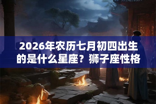 2026年农历七月初四出生的是什么星座？狮子座性格有何缺点呢？