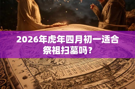 2026年虎年四月初一适合祭祖扫墓吗？