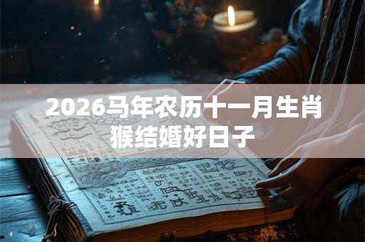 2026马年农历十一月生肖猴结婚好日子