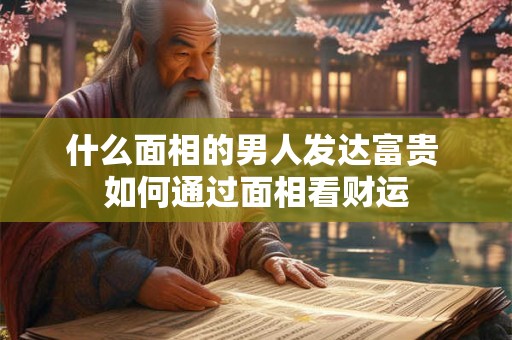 什么面相的男人发达富贵 如何通过面相看财运