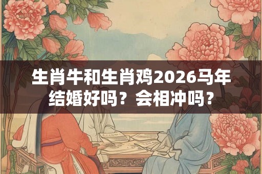 生肖牛和生肖鸡2026马年结婚好吗？会相冲吗？