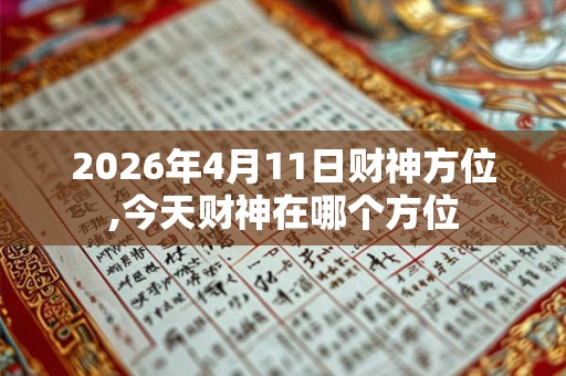 2026年4月11日财神方位,今天财神在哪个方位