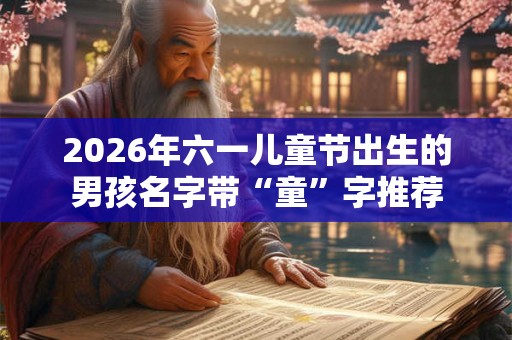 2026年六一儿童节出生的男孩名字带“童”字推荐